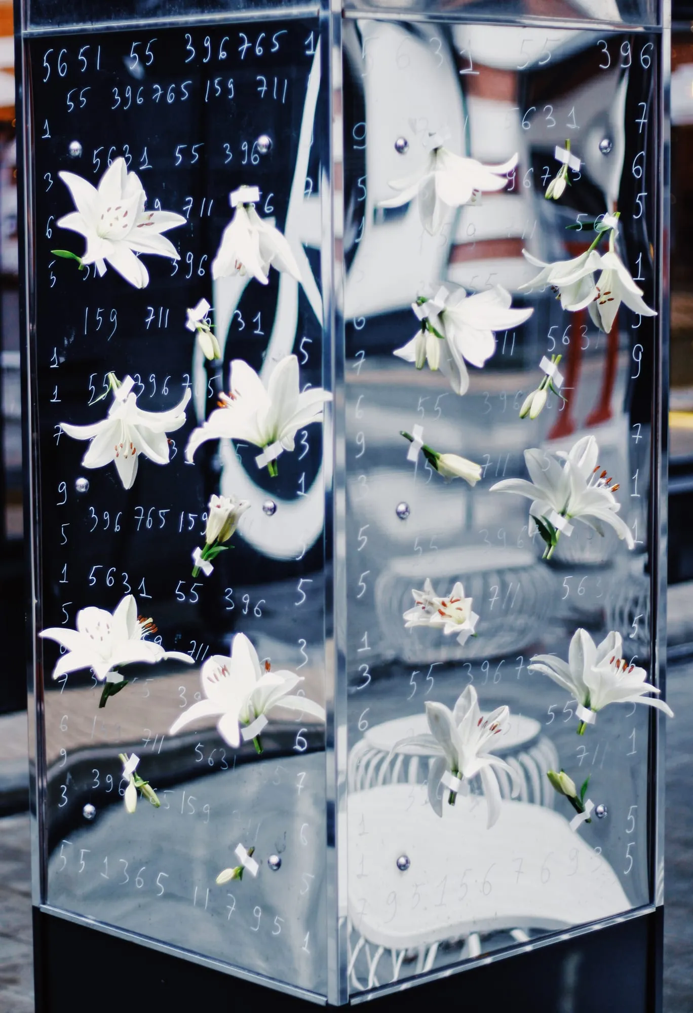 5631 55 396765159 711. Mixed media: flowers, paper