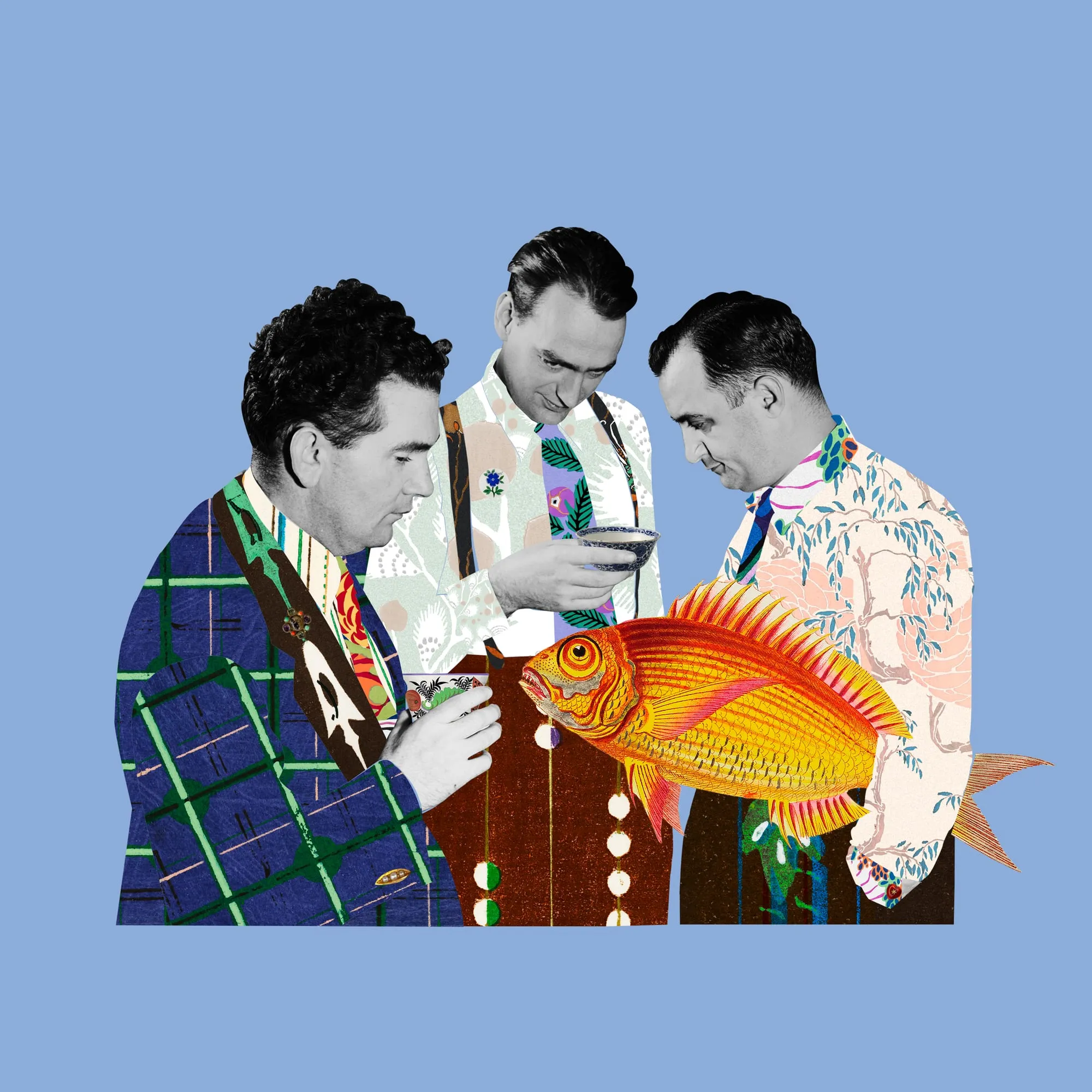 The Catch, collage 2. Digital collage by Asya Aseeva